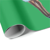 Cadeau Papier d'enveloppement de rennes (Coin rond)