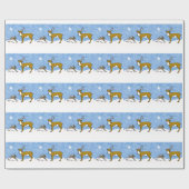 Cadeau Papier d'enveloppement de rennes (Plat)