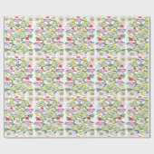 Cadeau Papier d'enveloppement de requin de Noël (Plat)