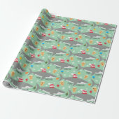 Cadeau Papier d'enveloppement de requin de Noël (Déroulé)