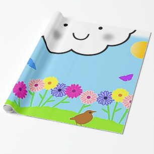 Cadeau Papier d'enveloppement de ressort