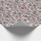 Cadeau Papier d'enveloppement de roses roses (Coin)