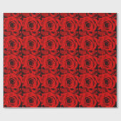 Cadeau Papier d'enveloppement de roses rouges (Plat)