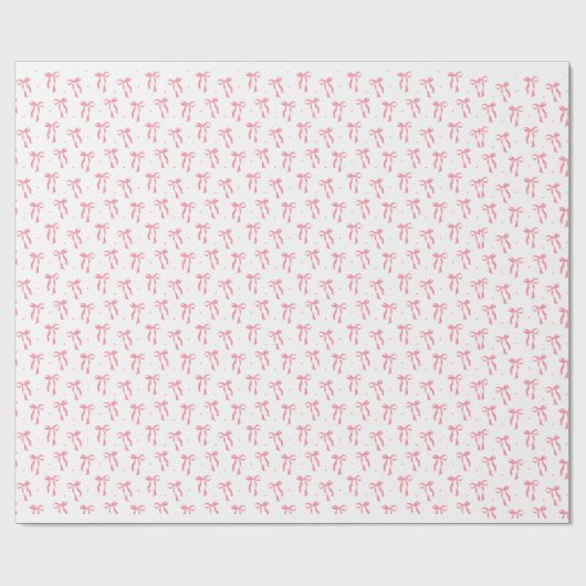 Cadeau Papier d'enveloppement de ruban Coquette rose (Plat)