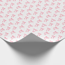 Papier d'enveloppement de ruban Coquette rose