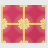 Cadeau Papier D'Enveloppement De Ruban Et De Bow (Plat)