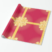 Cadeau Papier D'Enveloppement De Ruban Et De Bow (Déroulé)