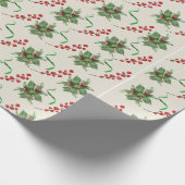 Cadeau Papier d'enveloppement de ruban vert et creux (Coin)