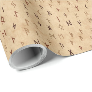 Cadeau Papier d'enveloppement de runes