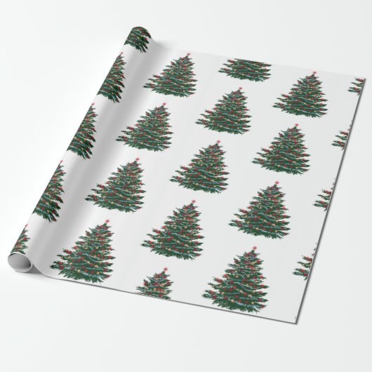 Cadeau Papier d'enveloppement de sapin de Noël (Déroulé)