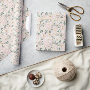Cadeau Papier d'enveloppement de saumon rose
