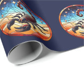 Cadeau Papier d'enveloppement de scorpies (Coin rond)
