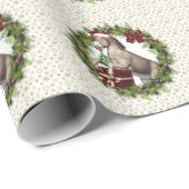 Cadeau Papier d'enveloppement de serrure Père Noël Donkey (Coin rond)