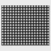 Cadeau Papier d'enveloppement de silhouette virgo (Plat)