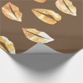 Cadeau Papier d'enveloppement de sourire d'or (Coin)