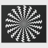 Cadeau Papier d'enveloppement de spirale Zig Zag (Plat)