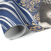 Cadeau Papier d'enveloppement de style japonais (Coin rond)