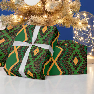 Cadeau Papier d'enveloppement de style Kente incroyable
