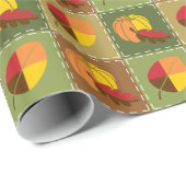 Cadeau Papier d'enveloppement de surface d'automne (Coin rond)