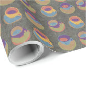 Cadeau Papier d'enveloppement de tasses à café (Coin rond)