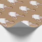 Cadeau Papier d'enveloppement de tasses à café vapeur (Coin)