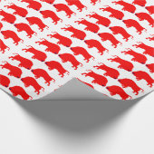 Cadeau Papier d'enveloppement de taureaux rouges (Coin)