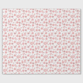 Cadeau Papier d'enveloppement de temps de bain rose (Plat)