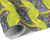 Cadeau Papier d'enveloppement de Terrier andalou (Coin rond)