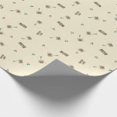 Cadeau Papier d'enveloppement de texte personnalisé de pl (Coin)