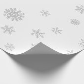 Cadeau Papier d'enveloppement de texture de flocon de nei (Coin)