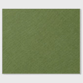 Cadeau Papier d'enveloppement de texture de lin vert fonc (Plat)
