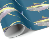 Cadeau Papier d'enveloppement de thon jaune fin (Coin rond)