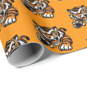 Cadeau Papier d'enveloppement de tigre (Coin rond)