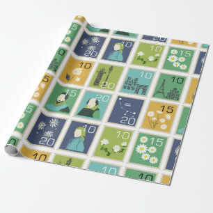 Cadeau Papier d'enveloppement de timbres de potage mignon