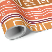 Cadeau Papier d'enveloppement de tissu de boue moderne (Coin rond)