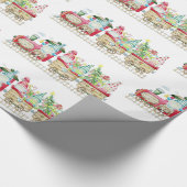 Cadeau Papier d'enveloppement de train de Noël (Coin)