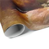 Cadeau Papier d'enveloppement de Turquie de vacances (Coin rond)