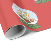 Cadeau Papier d'enveloppement de vacances à thème Seattle (Coin rond)