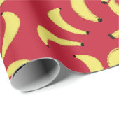 Cadeau Papier d'enveloppement de vacances Banana (Coin rond)