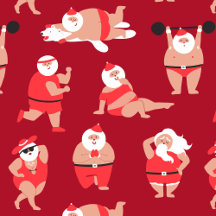 Papier d'enveloppement de vacances Père Noël Posit