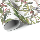 Cadeau Papier d'enveloppement de vacances pour baies d'hi (Coin rond)