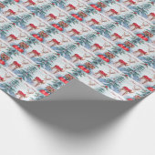 Cadeau Papier d'enveloppement de vacances Reindeer (Coin)