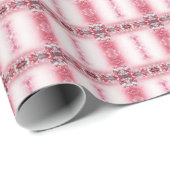 Cadeau Papier d'enveloppement de vacances rose (Coin rond)