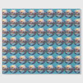 Cadeau Papier d'enveloppement de vache de Noël (Plat)