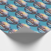 Cadeau Papier d'enveloppement de vache de Noël (Coin)