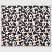Cadeau Papier d'enveloppement de vache moo (Plat)