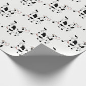 Cadeau Papier d'enveloppement de vache noir et blanc (Coin)