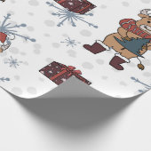 Cadeau Papier d'enveloppement de vaches de Noël (Coin)