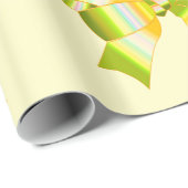 Cadeau Papier d'enveloppement de vaches jaunes (Coin rond)