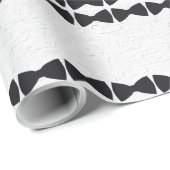 Cadeau Papier d'enveloppement de vaches noires (Coin rond)